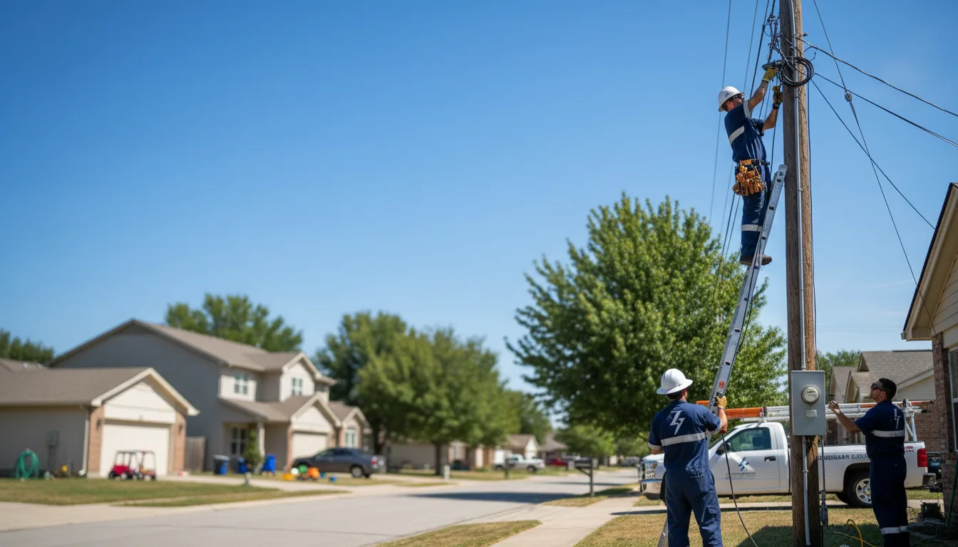 Residential electrician providing installation services in Lyndora, PA